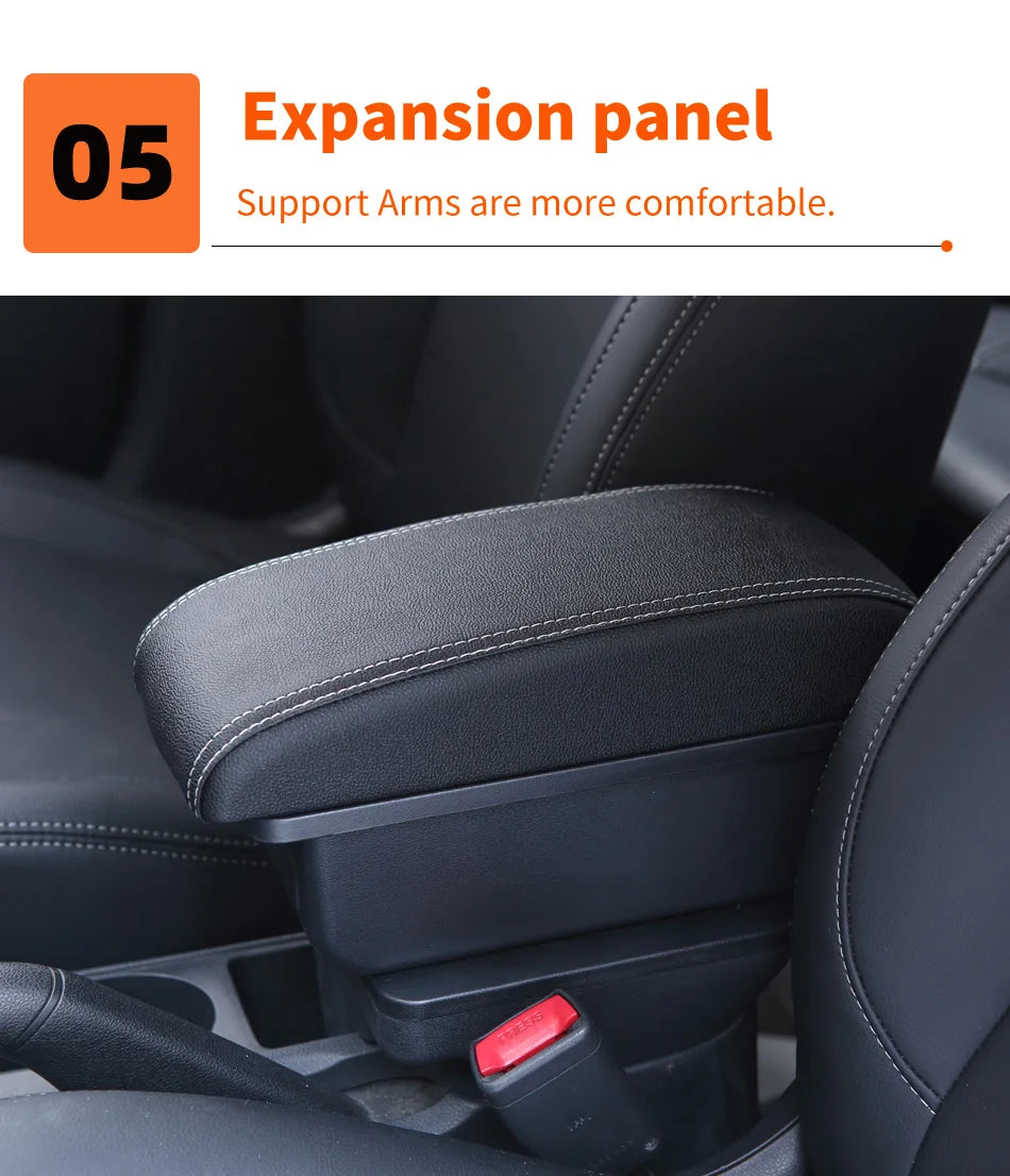 For Renault Clio 4 Armrest For Renault Captur Clio 3 III IV Car Armrest Box Accessorie Storage Parts Dedicated Interior Retrofit