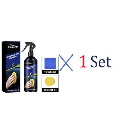 Car Interior Detailer Spray 100ml Multi Purpose Interior Cleaner & Protectant for Dashboard Plastic Trim UV Protection DustProof