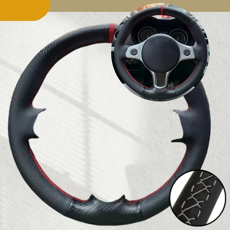 Car Steering Wheel Cover For Alfa Romeo 159 2005-2012 Brera Spider Sportwagon Suede Leather Car Accessories Steering Wrap