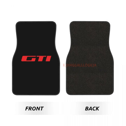 Emblems 4PCS Crystal Velvet Car Floor Mats Set of Four Anti Fouling Car Mats Carpet Anti Slip Car Floor Mats