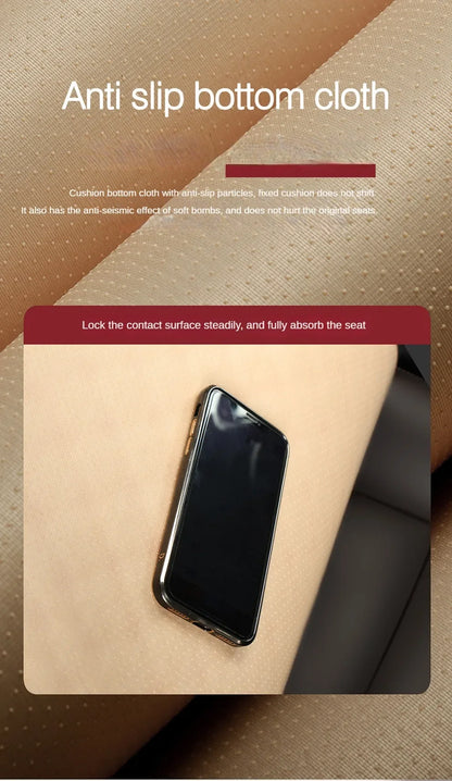 PU Leather Car Seat Cover Universal Minimalism Soft Seat Cushion Protective Cover with Storage Pocket Car Interior Accessories