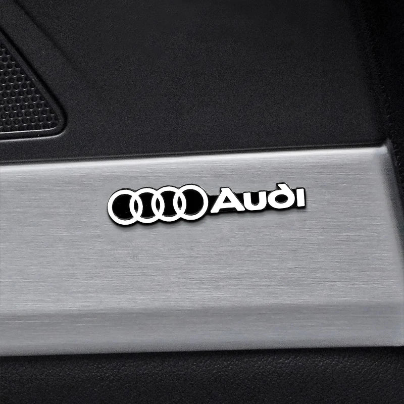 car audio decorate 3D Aluminum Badge Emblem Sticker For Audi Sline A4 A3 A5 A6 A1 A7 A8 Q2 Q3 Q5 Q7 Q8 TT Accessorie Car Styling