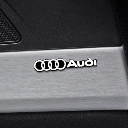 car audio decorate 3D Aluminum Badge Emblem Sticker For Audi Sline A4 A3 A5 A6 A1 A7 A8 Q2 Q3 Q5 Q7 Q8 TT Accessorie Car Styling