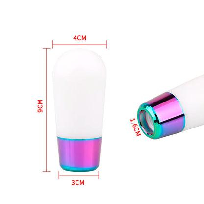 Acrylic car gear shift knob lever universal manual car gear shift knob adapter cool car hand handle ball white shift knob car