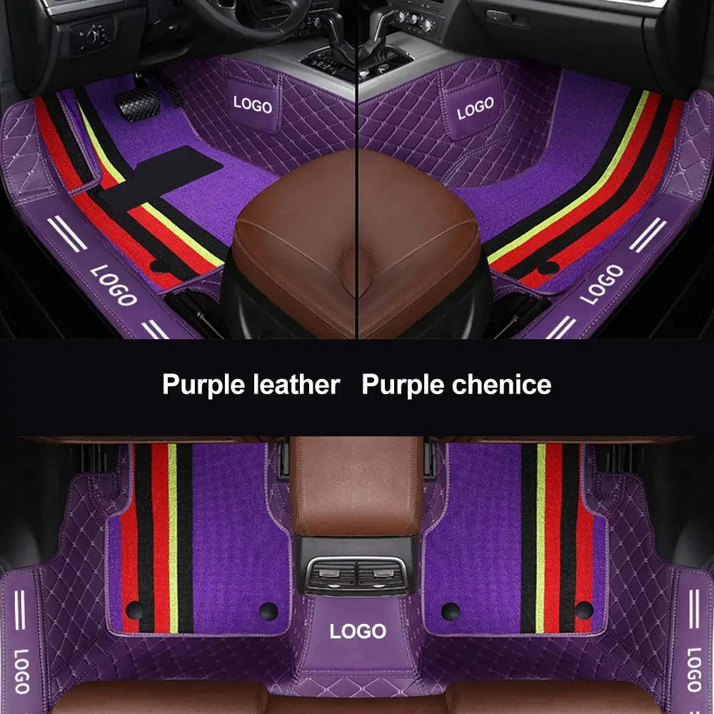 Customized car floor mats for Audi A7  Q5 A3 Q2L  Customized package door sill LOGO car floor mats accessories interior details