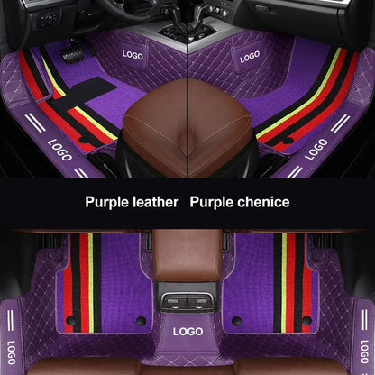 Customized car floor mats for Audi A7  Q5 A3 Q2L  Customized package door sill LOGO car floor mats accessories interior details