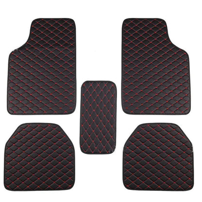 5 pcs Waterproof Leather Car Floor Mats Universal Auto Foot Pad Protector Automobile Interior Carpet Accessories Interior