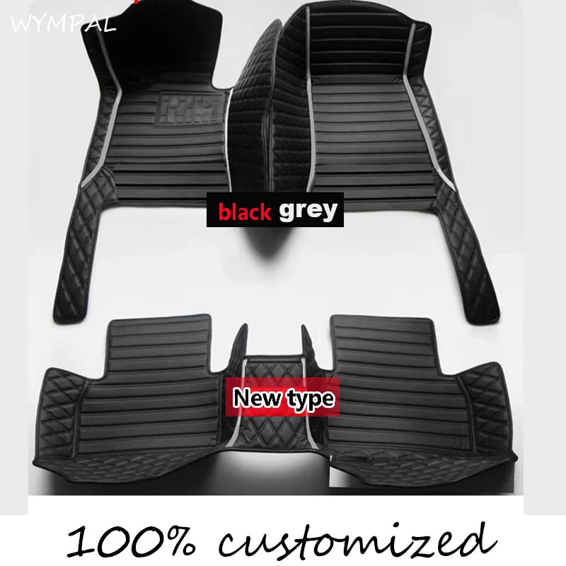 Custom Automotive Car Floor Mats For Mercedes W124 1985 1986 1987 1988 1989 Auto Luxury Leather Men Women Car Mats Full Coverage