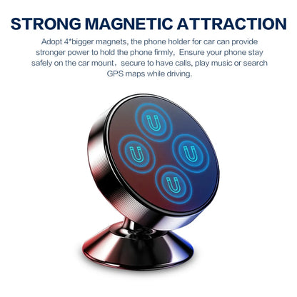 Car Phone Holder Magnetic Phone Mount Holder Mobile Phone Support GPS Magnet Holder Stand Air Vent Car Phone Holder