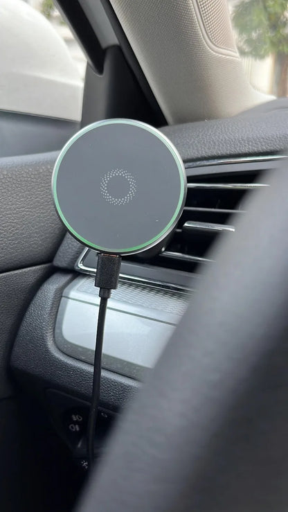 Magnetic Car Phone Holder For Hyundai Accent Solaris 2016 2017 2018 2019 2020 15W Wireless Charging Car Phone Holder Magsafe