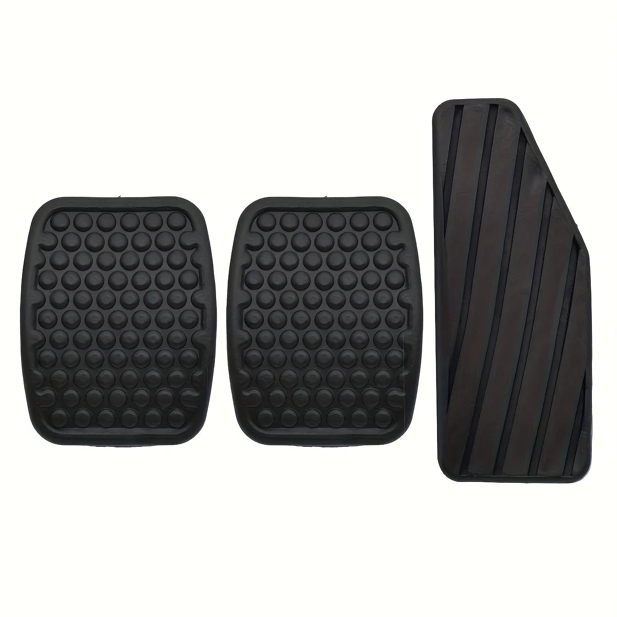 Universal three-piece set of brake and accelerator pedal rubber pads non-slip and durable suitable for various vehicle models