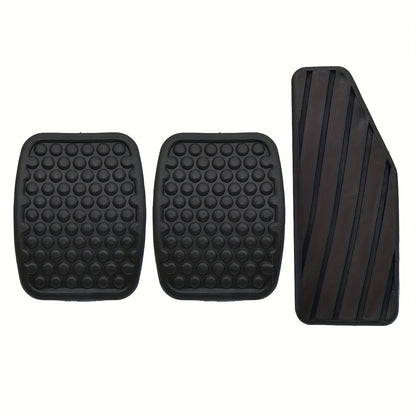 Universal three-piece set of brake and accelerator pedal rubber pads non-slip and durable suitable for various vehicle models