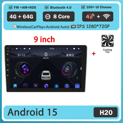 Android 7 "9" 10 "universal 2K Dvd Stereo Car Radio Carplay Auto Bluetooth 4g For Volkswagen Nissan Hyundai Toyota Honda