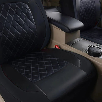 PU Leather Car Seat Cover - Universal, Waterproof, for Sedan, SUV, Pickup Truck, All Seasons