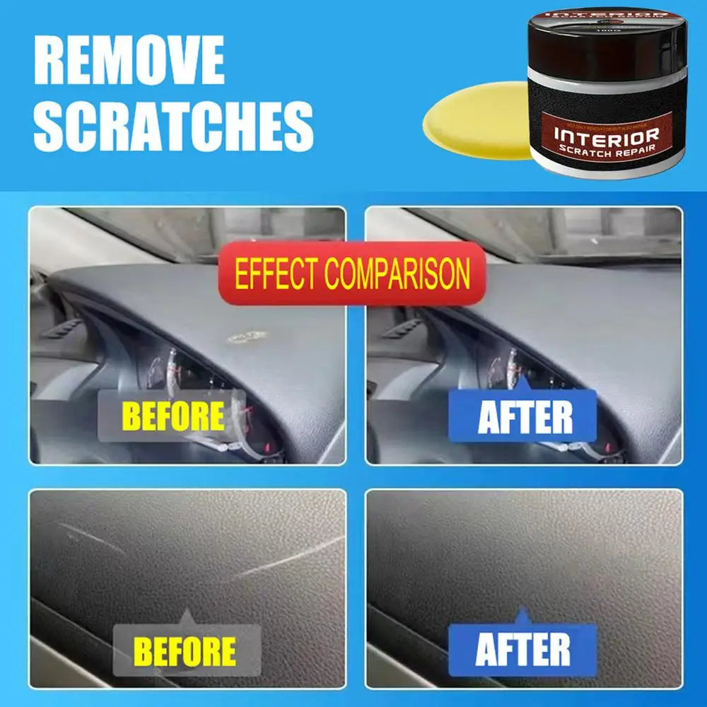 100g Car Scratch Remove Car Interior Restorer UV Protection Dashboard Scratch Repair Kit Vehicle Restorer Car Part Refurbish Wax