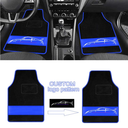 Car Floor Mats Universal Custom picture 4pcs Auto Carpet  Interior Accessories Car Mats