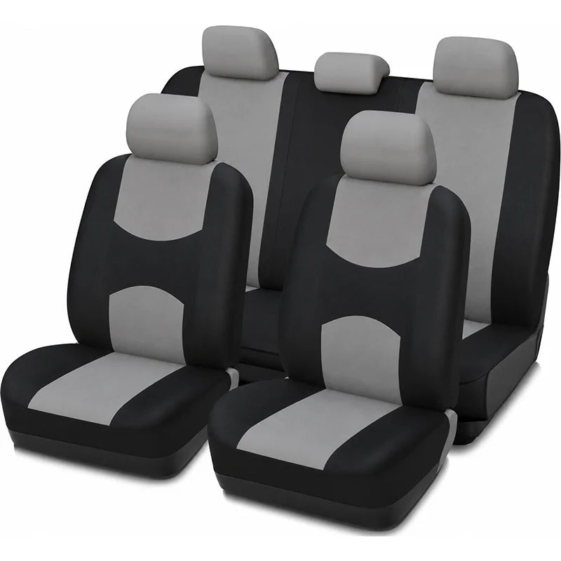AUTOYOUTH Automobiles Seat Covers Full Car Seat Cover Universal Fit Interior Accessories Protector Color Gray Car-Styling