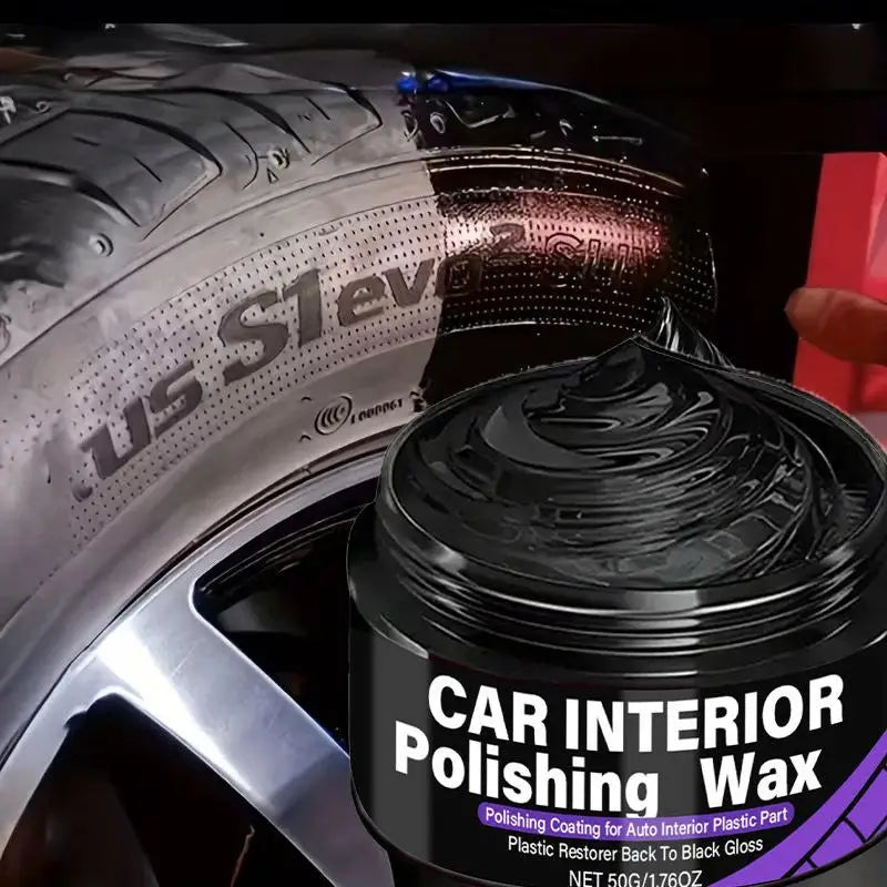Plastic Interior Car Trim Polishing Wax Dashboard Restorer and Shine Coat for Lasting Protection