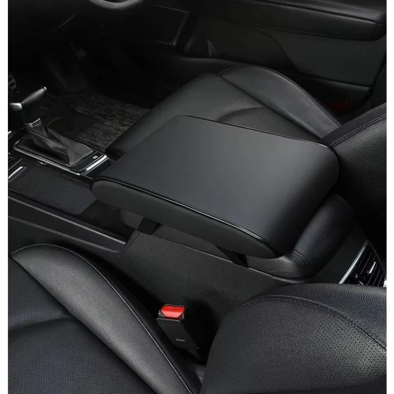 PU Leathe Center Console Heightening Comfort  Armrest Pad Cover Universal Armrest Cushion Fit for  Most Cars（31cm*20cm*4.5cm）