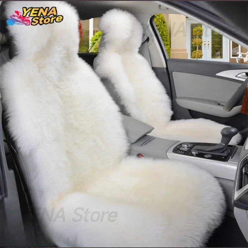 Winter plush car seat cover general purpose long wool fur car seat cover car seat protection cushion car parts seat cushion