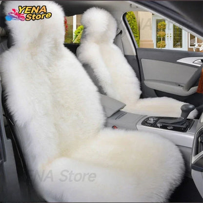 Winter plush car seat cover general purpose long wool fur car seat cover car seat protection cushion car parts seat cushion