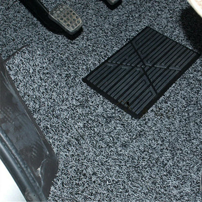 Car Carpet Plate Floor Pad Heel Foot Mat Pedal Patch Black PVC Waterproof Auto Anti-skid Pad Universal Interior Accessories