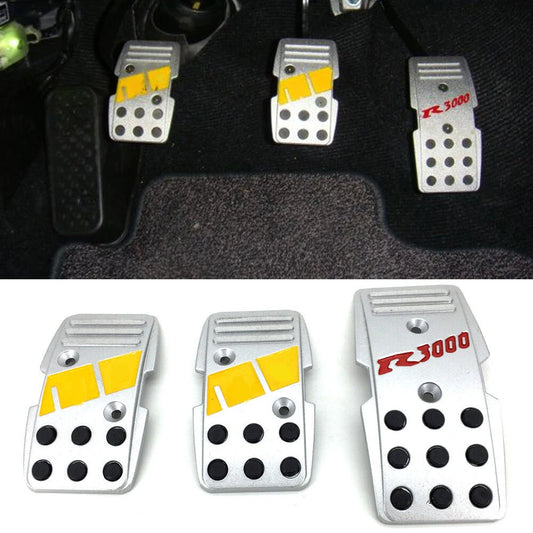 3pcs mom Style R3000 Manual Car Clutch Brake Accelerator Foot Pedals Fuel Pedal Pads Most Vehicle antideslizantes Pad Cover
