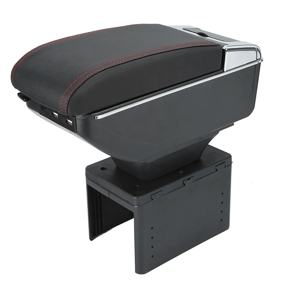 Universal Car Center Console Armrest Box Container Adjustable with USB Interface