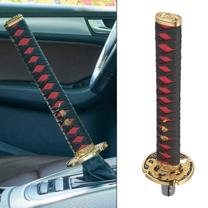 Universal Car Gear Shift Knob Katana Samurai Sword Shift Knob Aluminum Shifter Lever With Adapters Gear Shift Knob 10/15/26cm