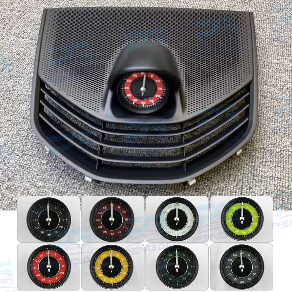 Car stopwatch clock cover For Porsche taycan 9J1stopwatch compass clock 718 instrument panel stopwatch cover electronic