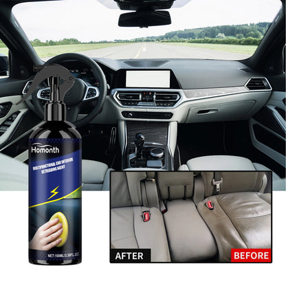 Car Interior Detailer Spray 100ml Multi Purpose Interior Cleaner & Protectant for Dashboard Plastic Trim UV Protection DustProof