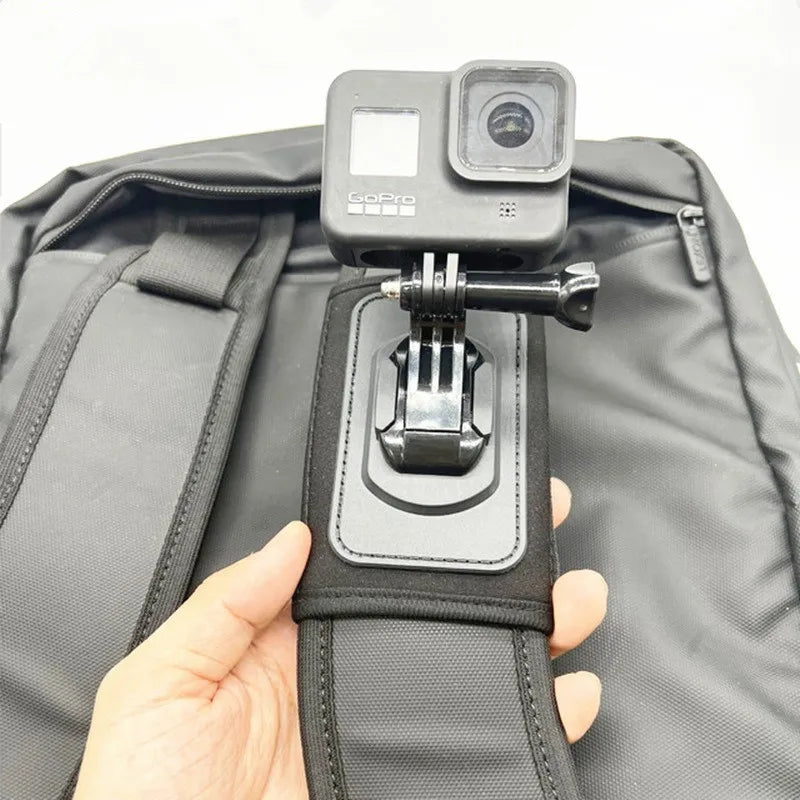 Backpack Shoulder Strap Mount Adjustable Shoulder Strap Holder for GoPro 13 12 11 10 9 8 DJI Osmo Action 5 4 3 Insta360 X5 X4 X3