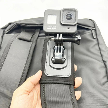 Backpack Shoulder Strap Mount Adjustable Shoulder Strap Holder for GoPro 13 12 11 10 9 8 DJI Osmo Action 5 4 3 Insta360 X5 X4 X3