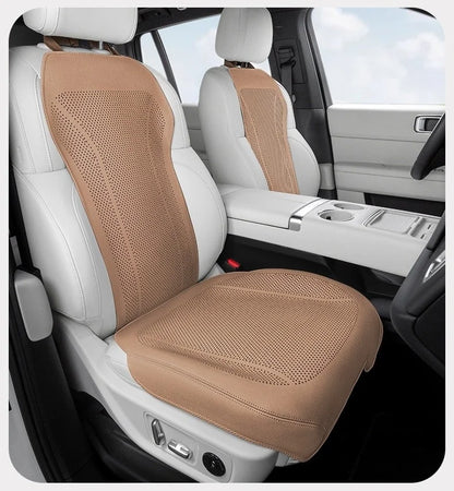 Breathable Leather Car Seat Cover Universal Front Seat Protection Cushion Luxury Car Interior Backrest Support Mat Accessories
