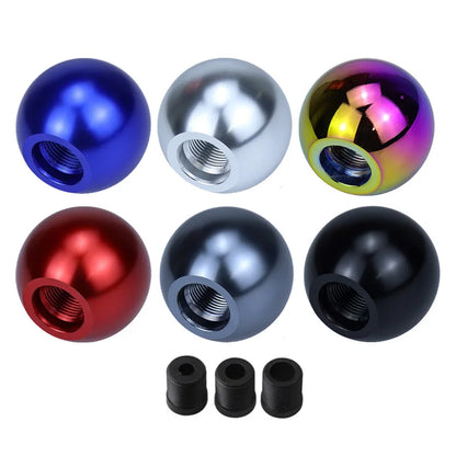Car Modification Manual Universal Stem Head Aluminum Alloy Round Ball Gear Handle Head Round Trolley Bobblehead