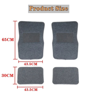 4PCS Car Floor Mats Universal Carpet Full Set Car Floor Mat For Auto Foot Pads Automobile Carpet Cover Universal Car Styling