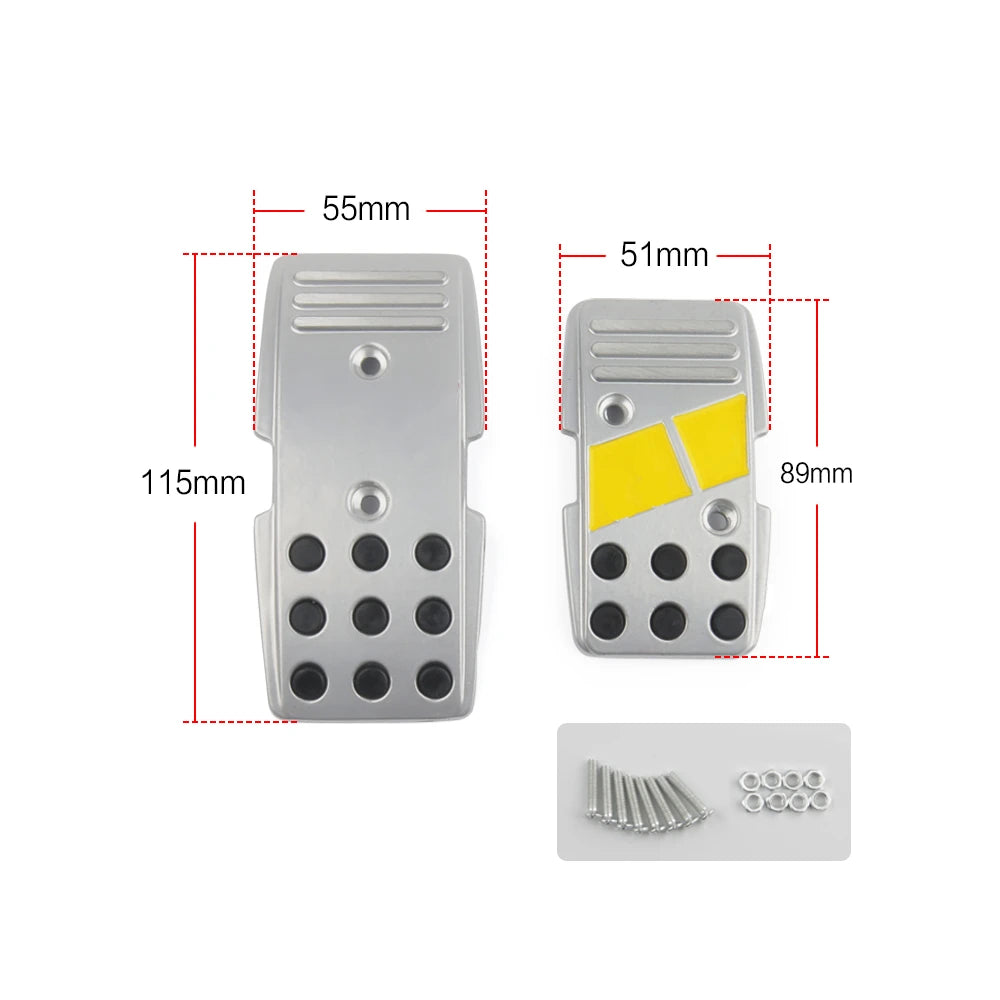 3pcs mom Style R3000 Manual Car Clutch Brake Accelerator Foot Pedals Fuel Pedal Pads Most Vehicle antideslizantes Pad Cover