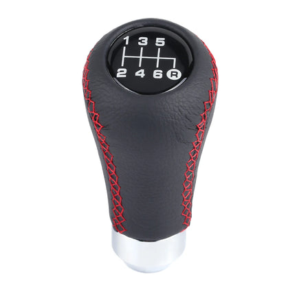 Car Vehicle 6 Speed Gear Shift Knob PU Shifter Stick with 3 Hoses 6 Speed Gear Shift Knob  Gear Shift Knob