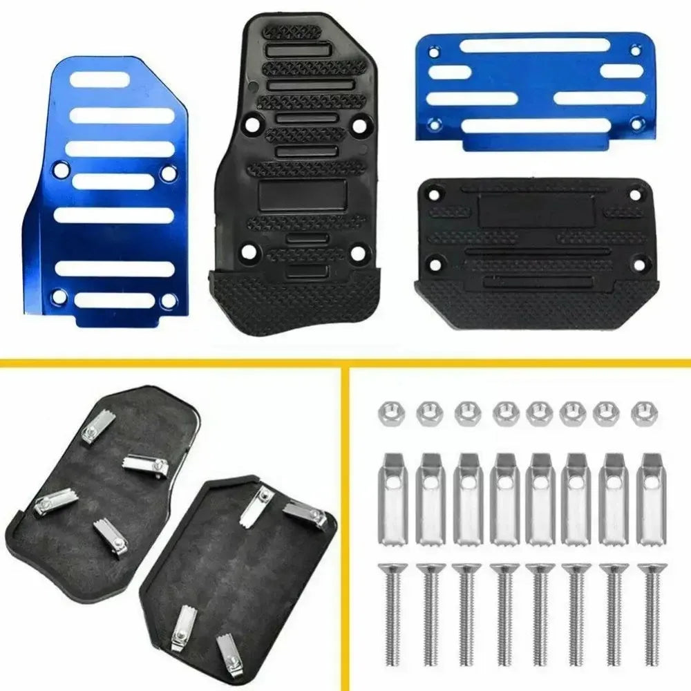 3 Pcs Manual Anti-Slip Car Pedals - Ergonomically Designed, Durable, Suitable For Throttle, Brake, Clutch Pedal  Car Accessories