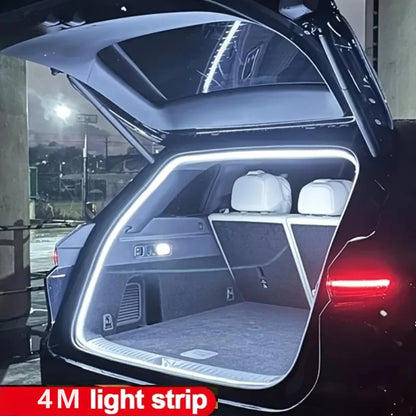 Car Trunk LED Strip Lights for The Interior Decoration of The Vehicle, Featuring Neon Lights and DIY Ambient Light Strips