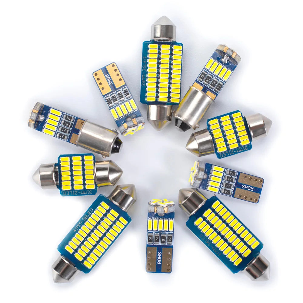 13Pcs LED Interior Dome Trunk Light Kit Canbus For Chevrolet Chevy Orlando 2011 2012 2013 2014 2015 2016 2017 Car Reading Bulbs