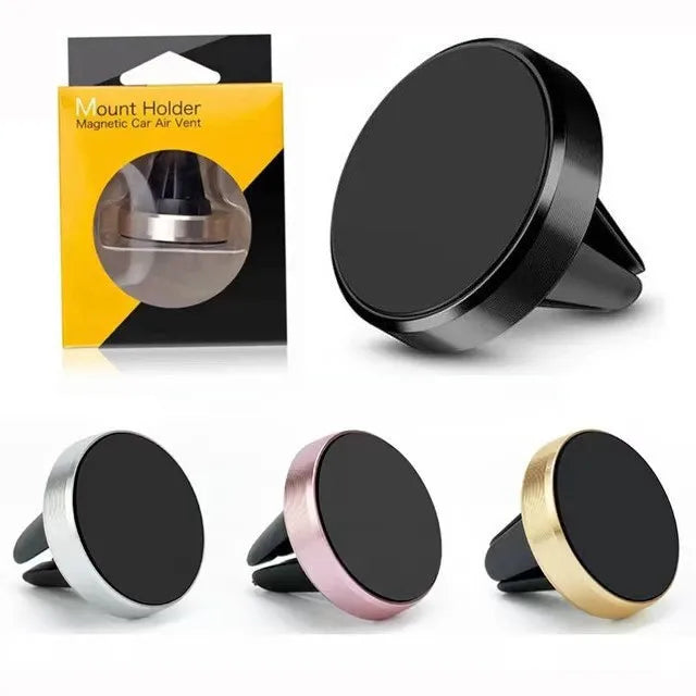 Car Phone Holder Magnetic Suction Car Air Conditioning Vent Phone Holder Snap on Universal Car Phone Holder
