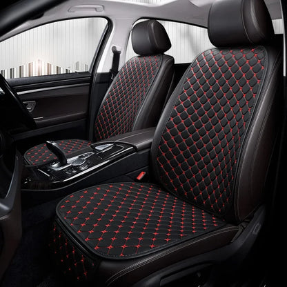 PU Leather Car Seat Cover Universal Minimalism Soft Seat Cushion Protective Cover with Storage Pocket Car Interior Accessories
