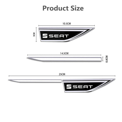 DIY Car Emblem Fender Blade Decal Badge Car Body Protective Sticker For TOLEDO leon EXEO mk3 mk2 5f ateca altea seat FR
