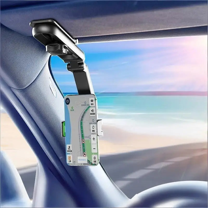 [New] Car Phone Holder, Sun Visor Universal Car Holder, Direct-view Car Multi-functional Phone Holder