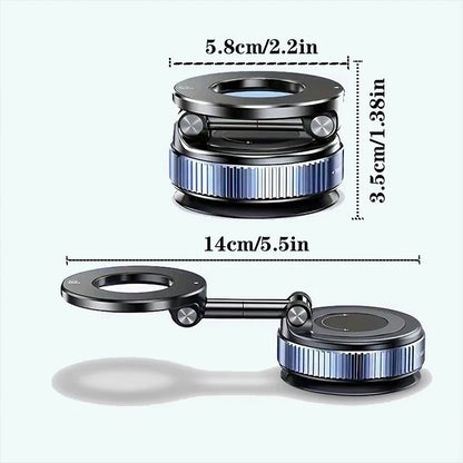 Magnetic Car Phone Holder 360 Degree Rotation Vacuum Adsorption Strong Suction Holder for Mobile PhoneCar Bracket Universal 2026