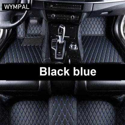 Custom Automotive Car Floor Mats For Mercedes W124 1985 1986 1987 1988 1989 Auto Luxury Leather Men Women Car Mats Full Coverage