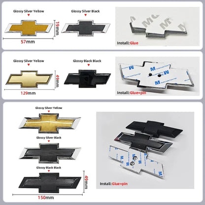 ABS Car Front Hood Emblem Sticker Rear Tail Trunk Badge Accessories for Chevrolet Epica Spark Aveo Captiva Cruze Malibu XL Trax