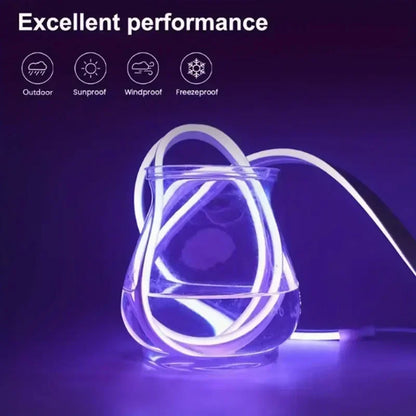 RGB Flexible LED Strip Lights USB Neon Rope Lights Remote App Control Music Sync Color Change Gaming Room Party Decor DIY Design