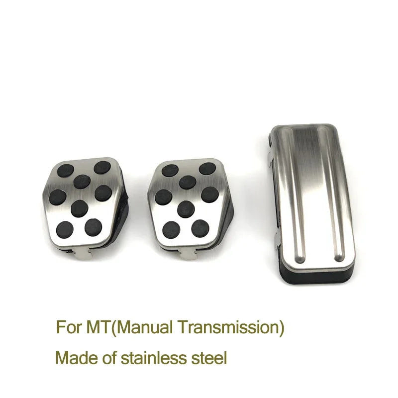 Car-styling Stainless steel Car Pedal Pads Cover MT AT case for Ford Focus 2 mk2 focus 3 mk3